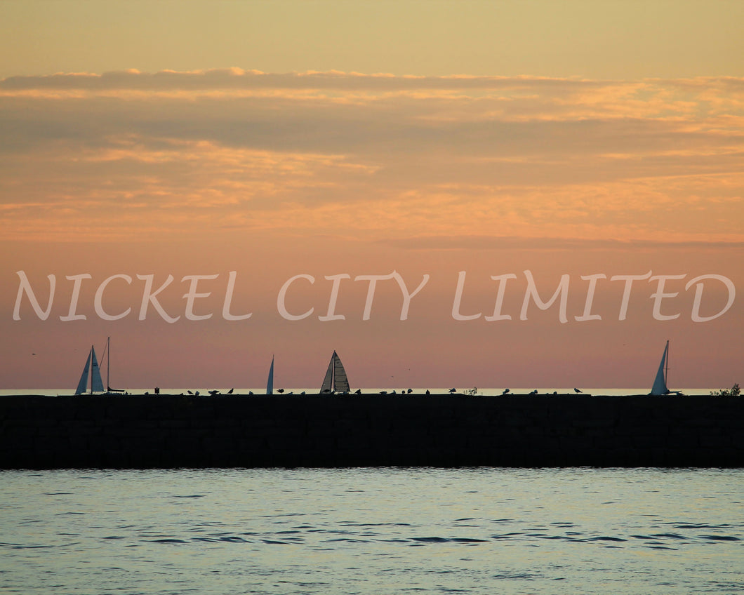 FAB 30 - Sunset Breakwall Silhouettes